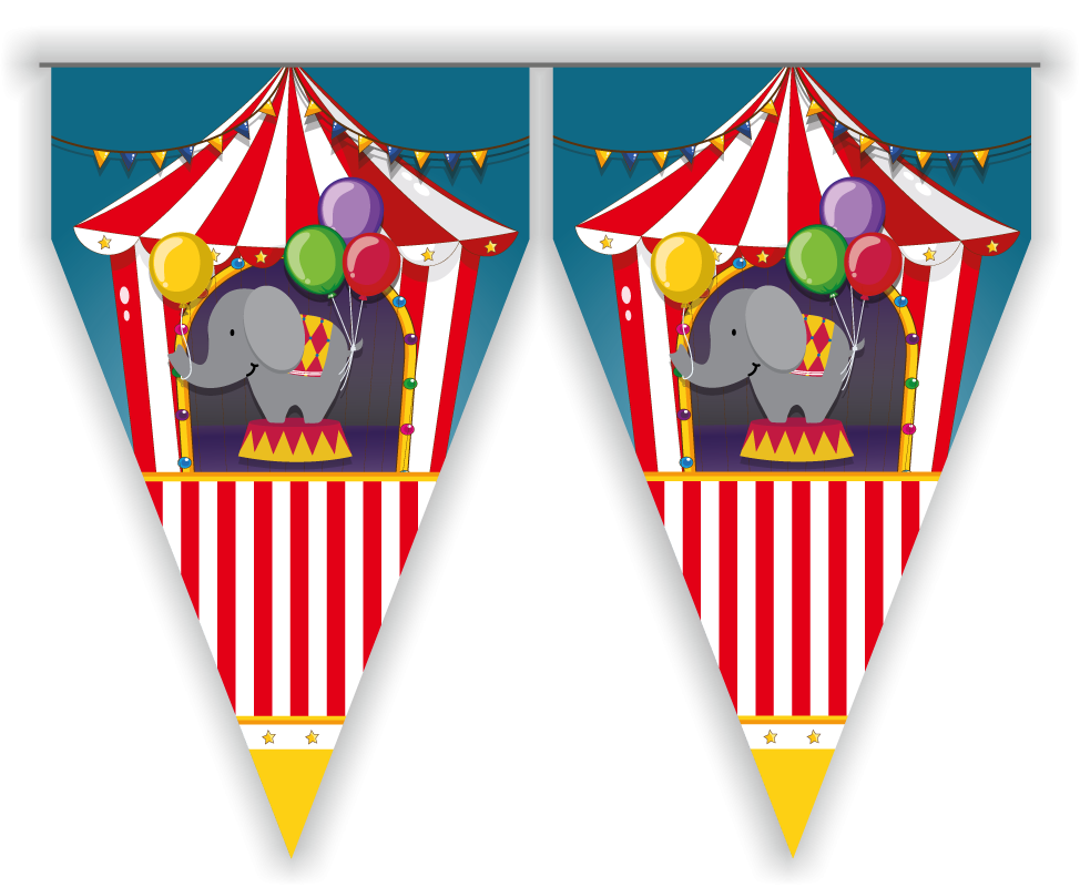 Banderin Circo 3 metros