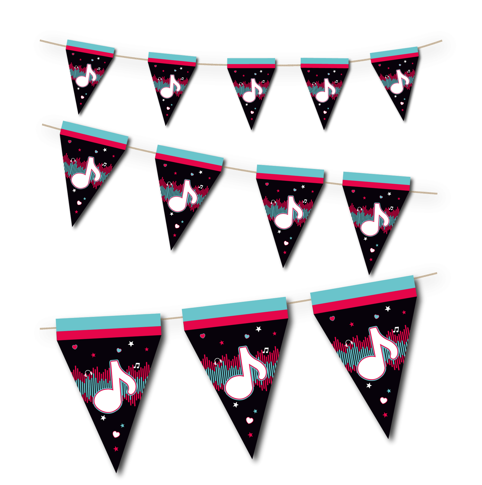 Banderin Dance Party 3 metros