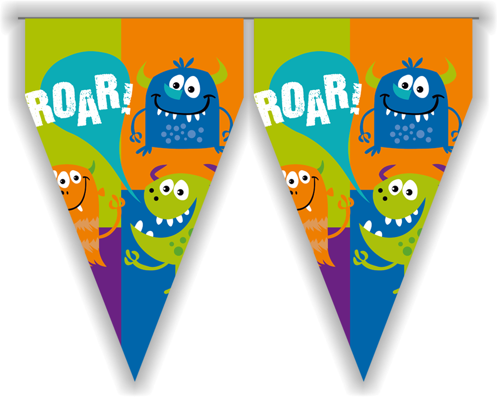 Banderin Fun Monsters 3 metros