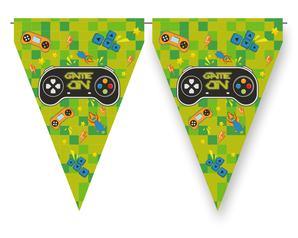 Banderin GAMING PARTY 3 metros
