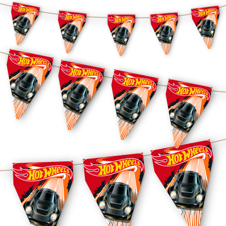 Banderin Hot Wheels 3 m