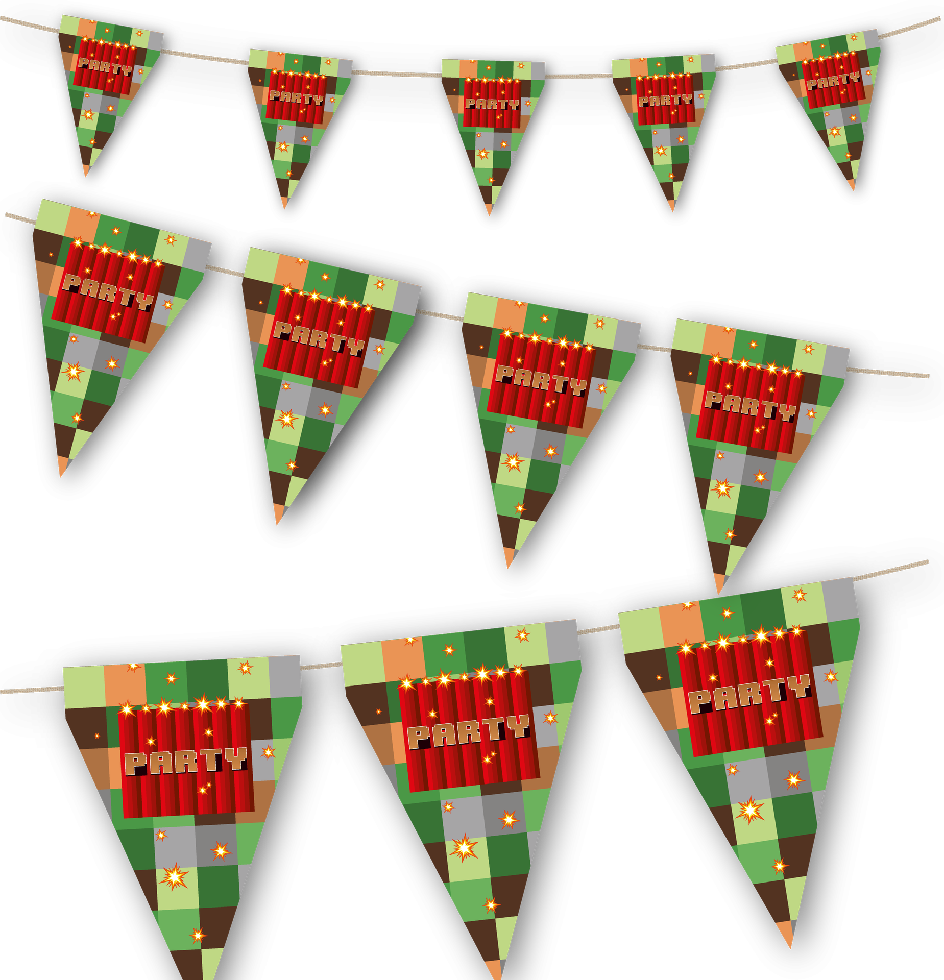 Banderin TNT Party 3 m