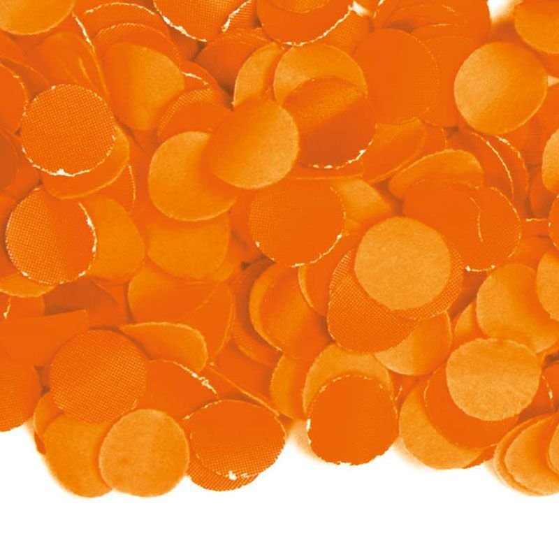 Sacchetto di coriandoli arancioni da 100 grammi