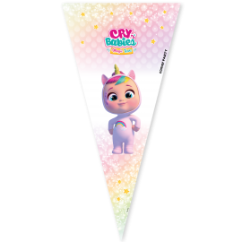 100 sacchetti conici Cry Babies 20 x 40 cm