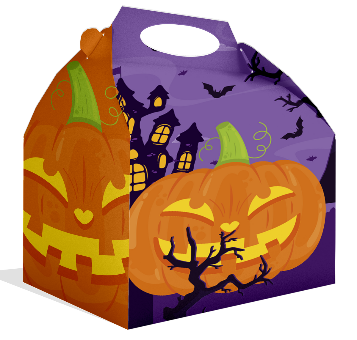 CAJA HALLOWEEN CALABAZAS 20 x 16 x 11 cm
