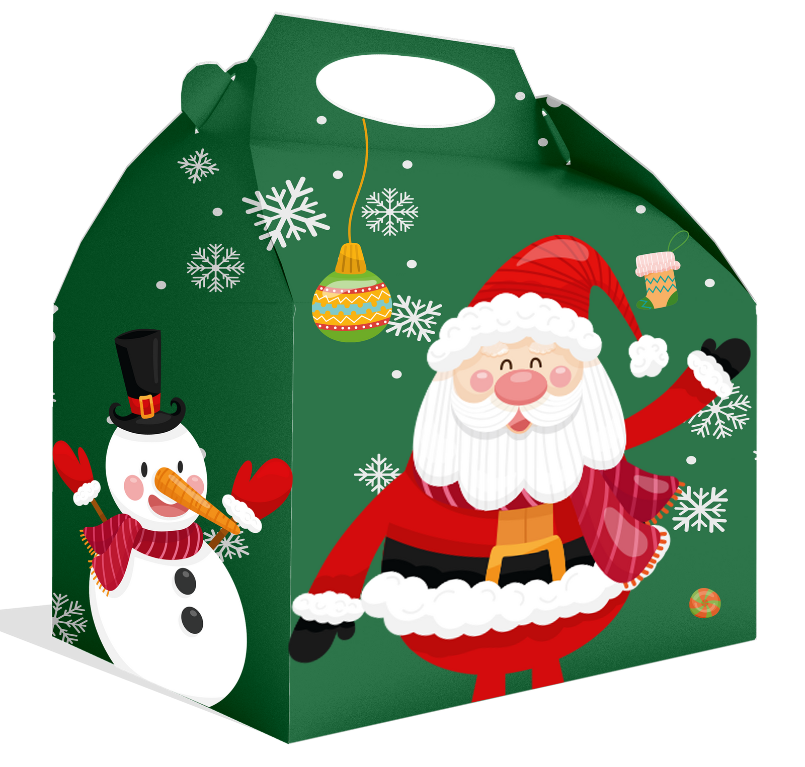 CAJA NAVIDAD SANTA 20 x 16 x 11 cm