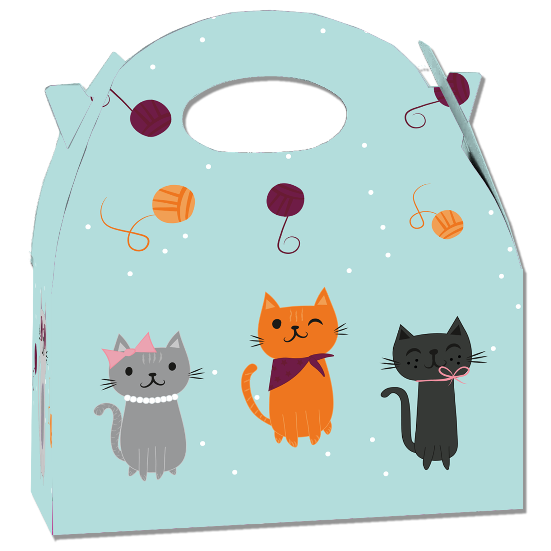 CAJITA CATS PARTY 20 x 16 x 11 cm
