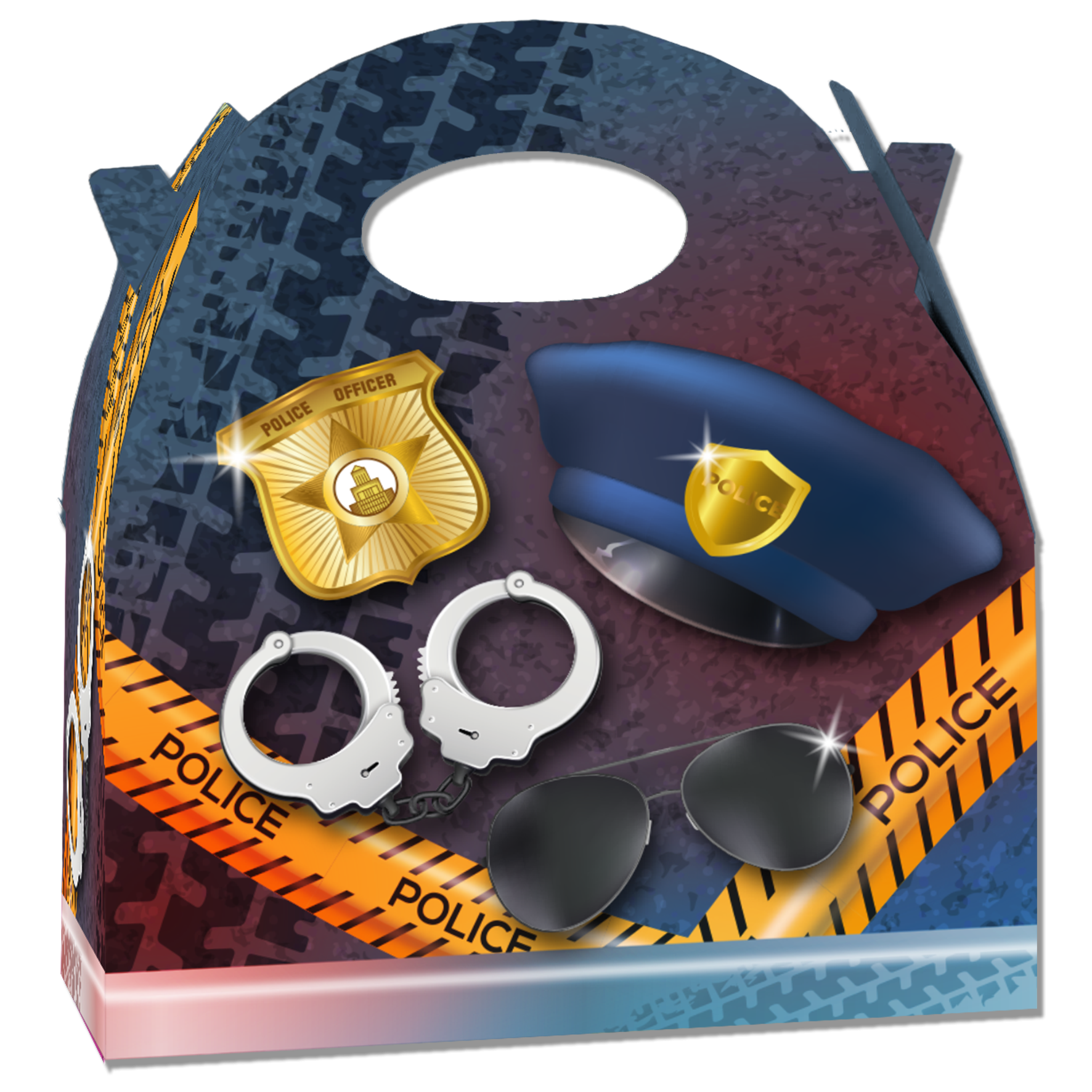 CAJITA POLICE PARTY 20 x 16 x 11 cm