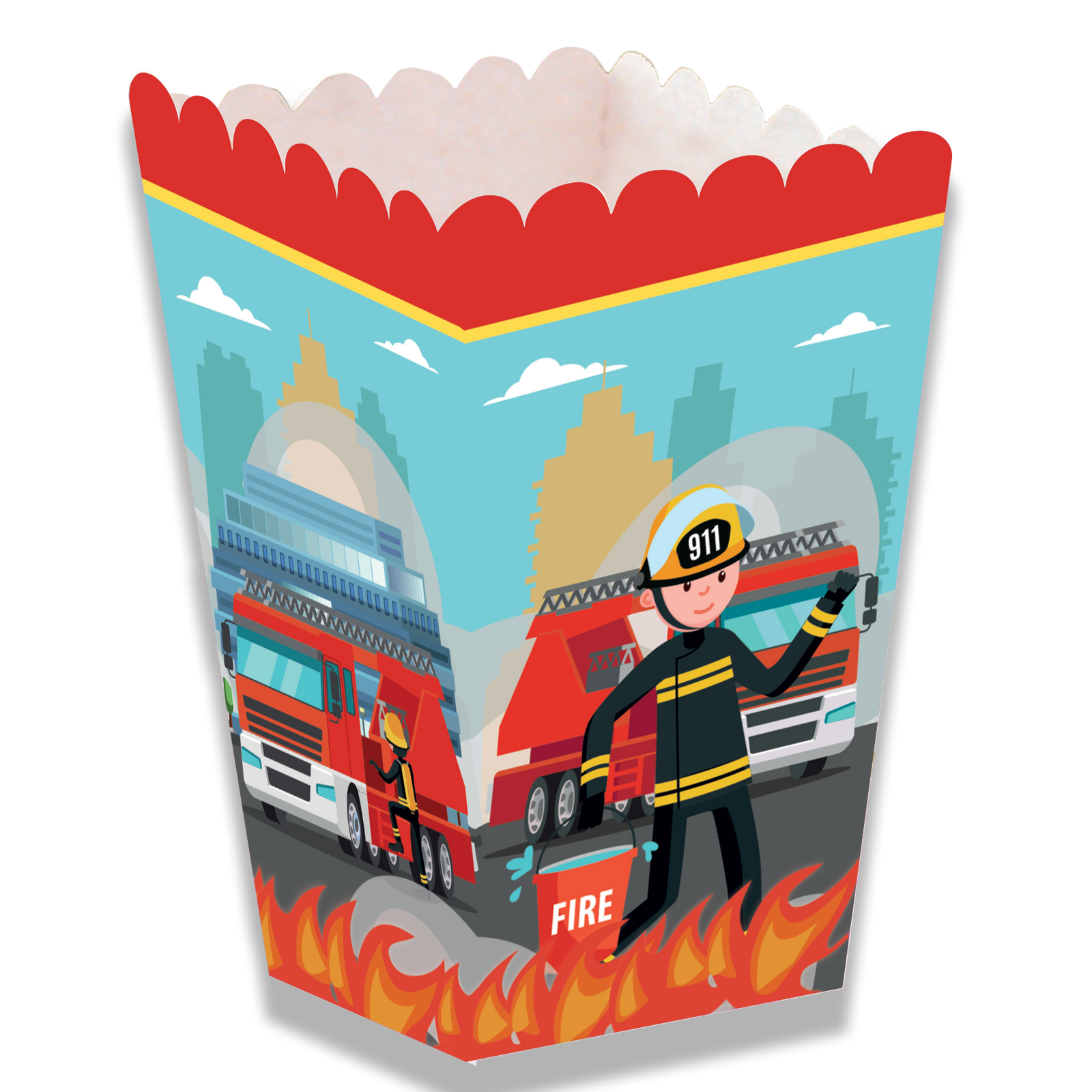 Cajita Alta Flamming Fire 5 x 5 x 12 cm
