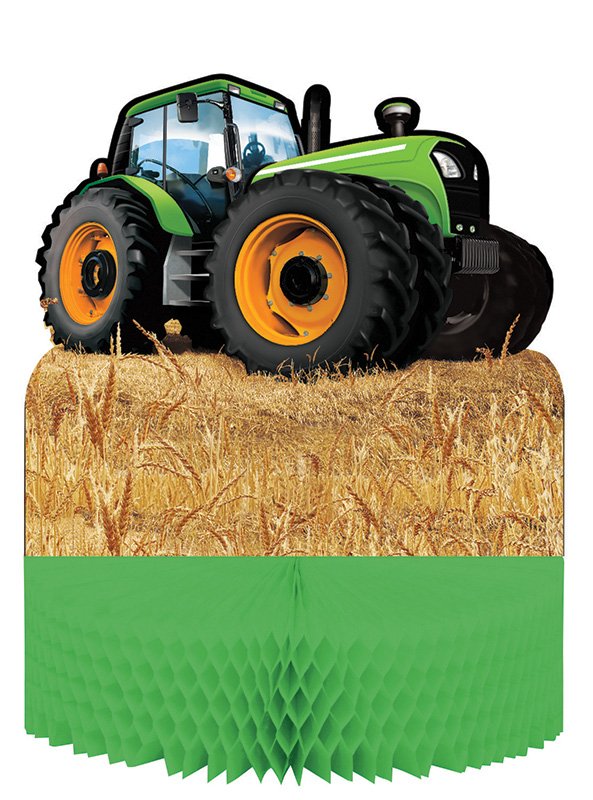 CENTRO DE MESA 30 x 23 CM TRACTOR TIME