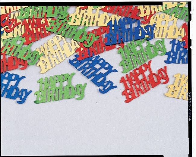 CONFETI HAPPY BIRTHDAY