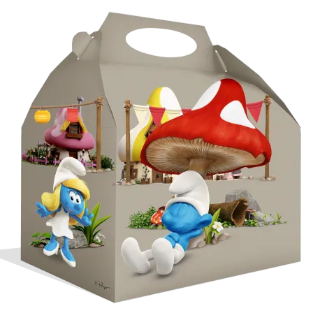 Scatola dei Puffi 20 x 16 x 11 cm