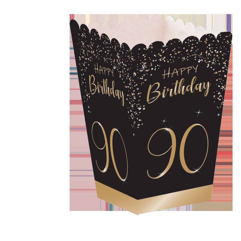 Cajita Alta Elegant Negro 90 Años