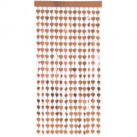 Tenda cuori oro rosa 2 x 1 m