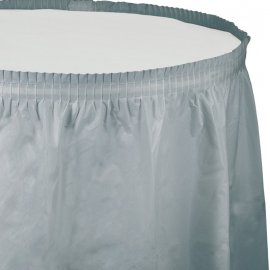 GONNA DA TAVOLO 426 x 74 CM ARGENTO LUCENTE