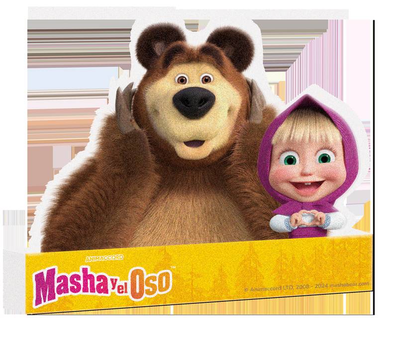 Masha e Orso figura in polistirolo 23 x 25 cm