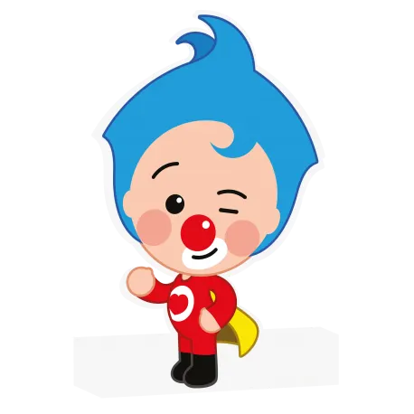 Figura Porexpan Clown Plim Plim 27,2 x 16 cm