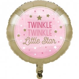 GLOBO FOIL 45 CM ONE LITTLE STAR - GIRL
