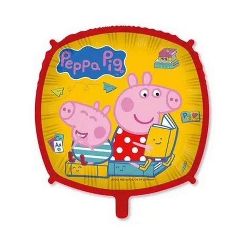 PALLONCINO IN FOIL QUADRATO 46 CM PEPPA PIG