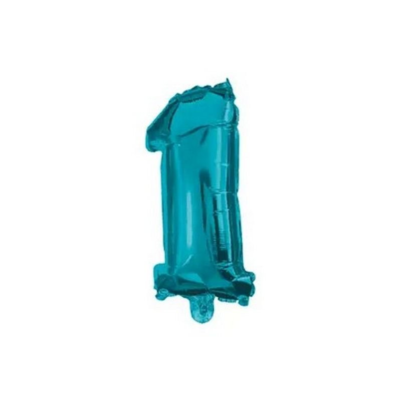 PALLONCINO BLU NUMERO 1 DA 32 CM