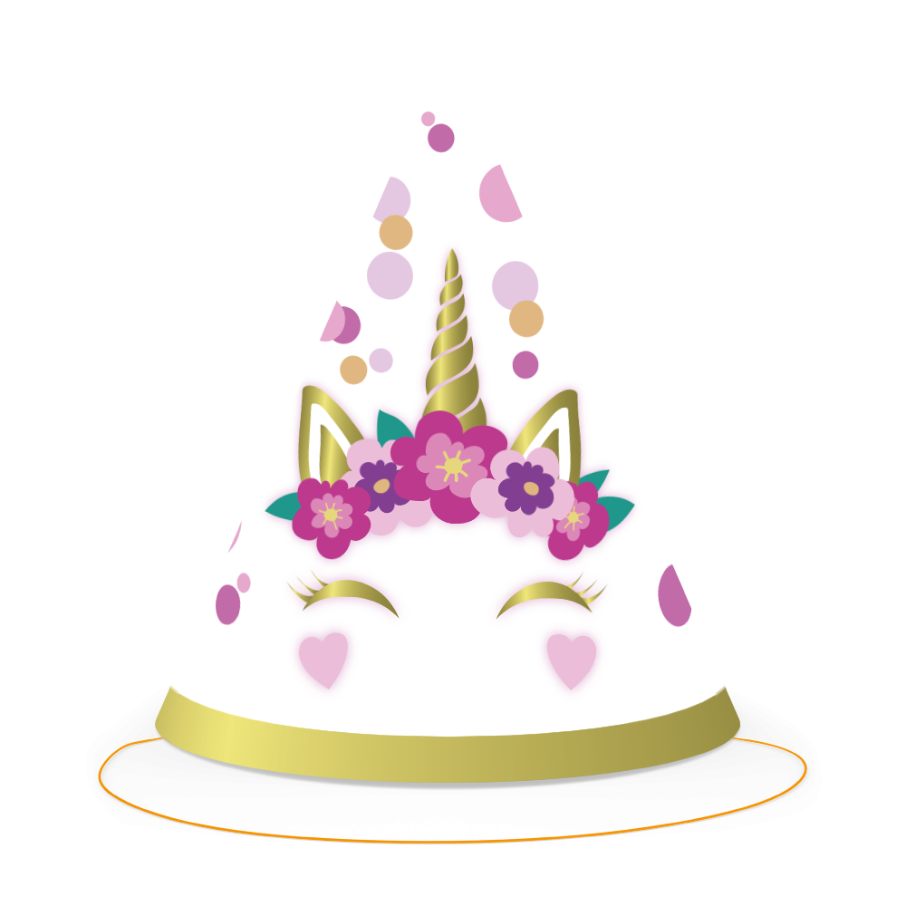 6 GORROS LIL UNICORN