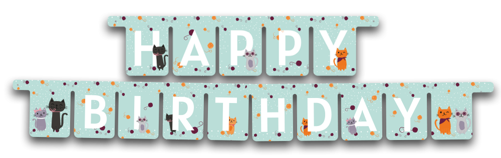 GUIRNALDA CATS PARTY 3 metros