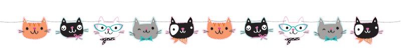 GUIRNALDA GATITOS 170 CM CATS PARTY