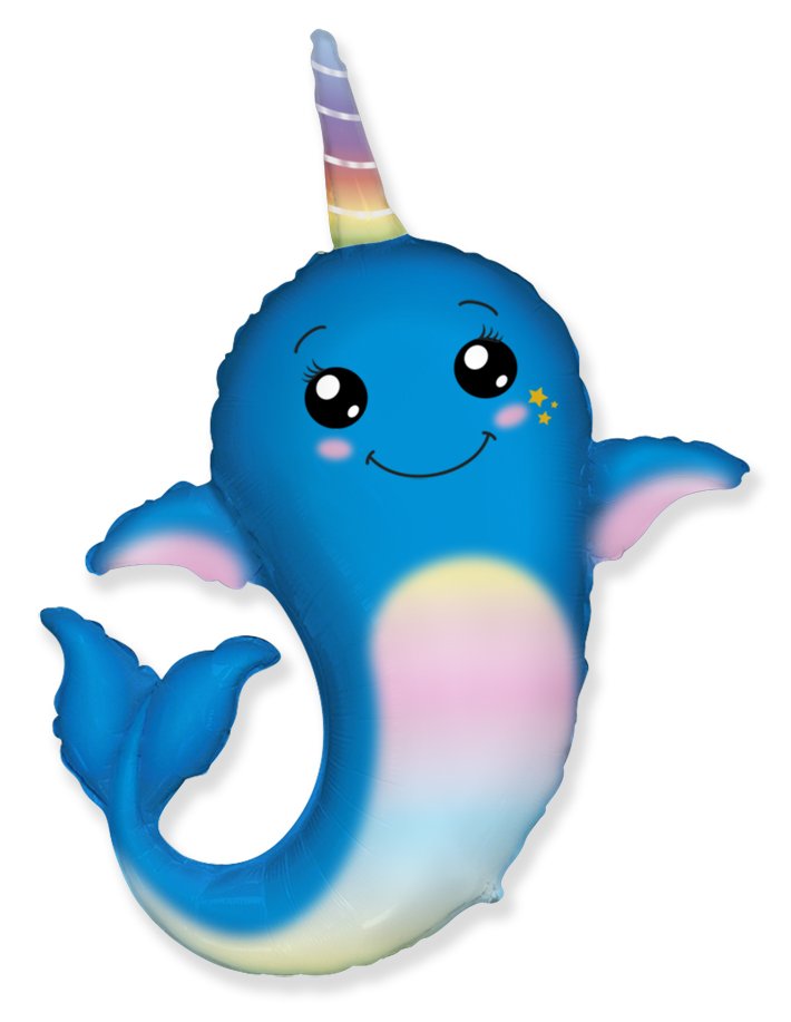 Globo Ballena Unicornio 95 x 91 cm