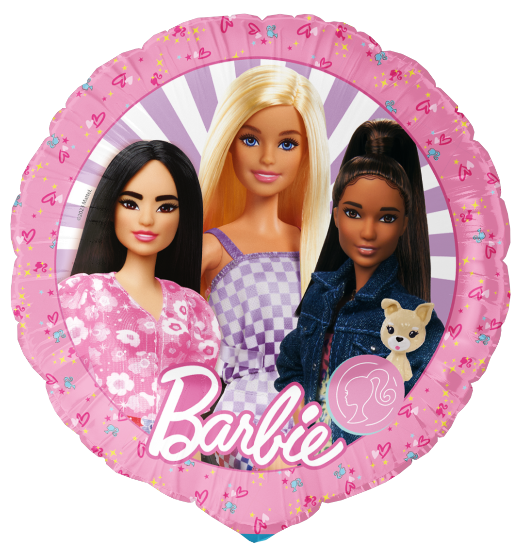 Globo Foil Barbie Redondo 46 cm
