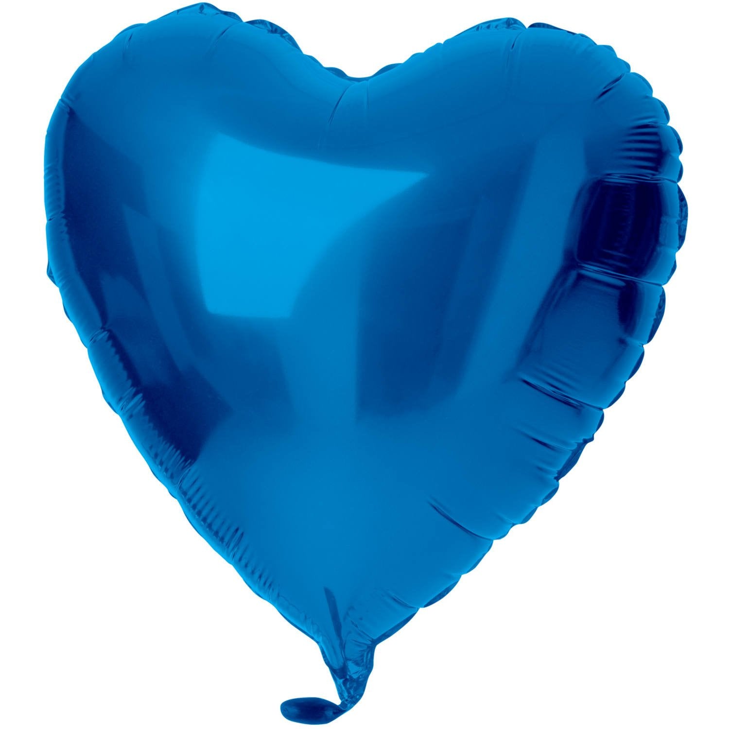 Ballon en aluminium en forme de cœur, 45 cm, bleu