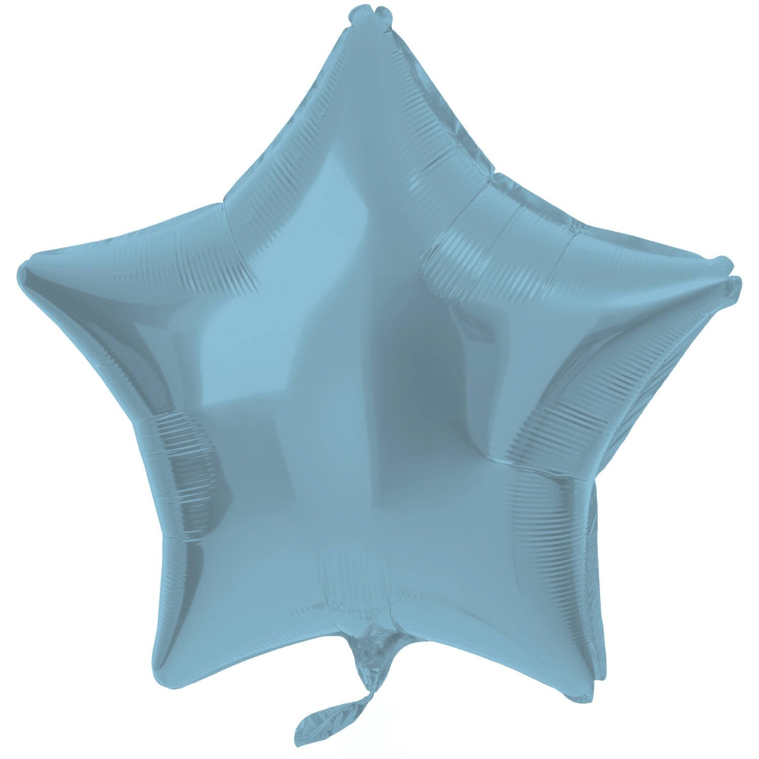 Ballon étoile en aluminium 48 cm bleu pastel