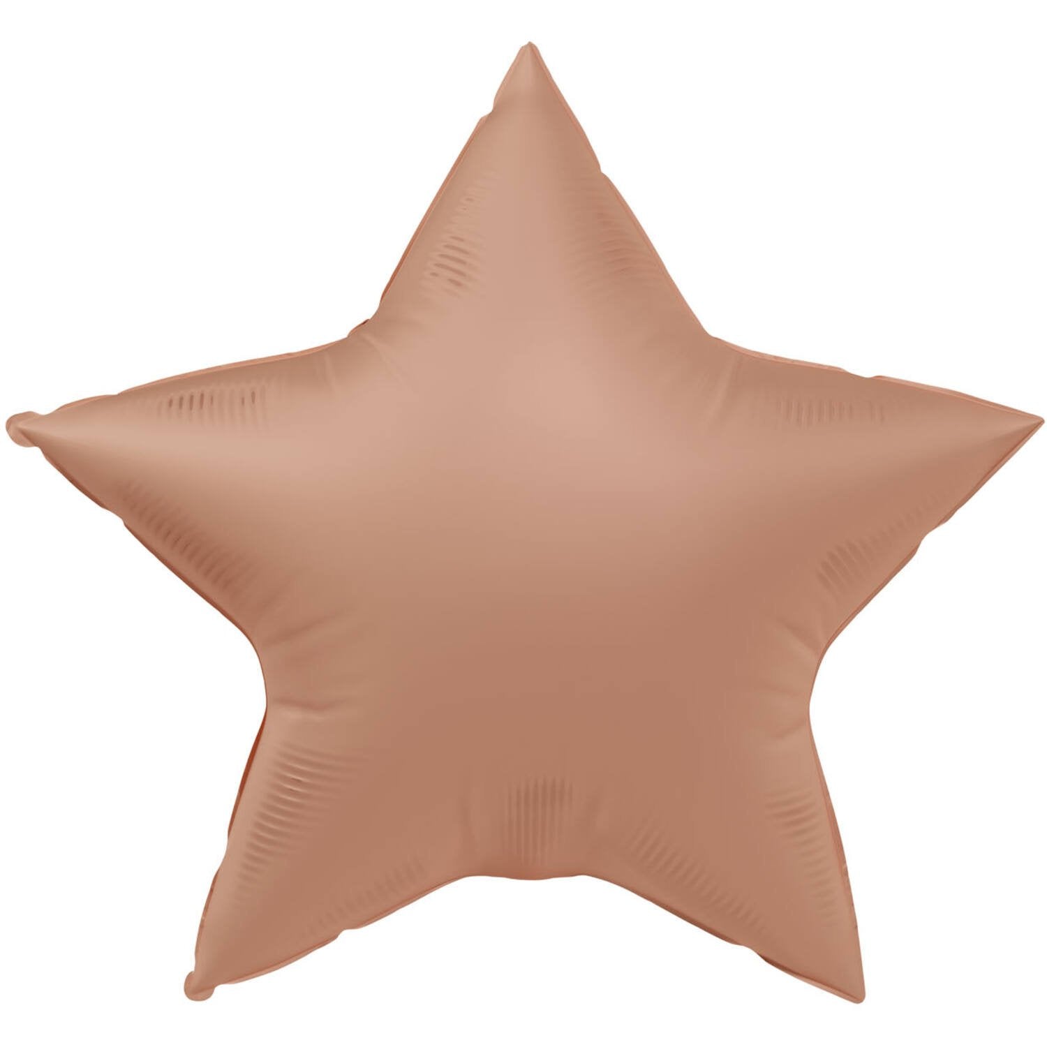Palloncino in lamina opaca a forma di stella rosa vintage da 45 cm