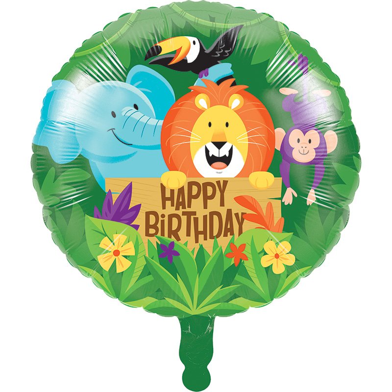 Safari nella giungla con palloncino di alluminio