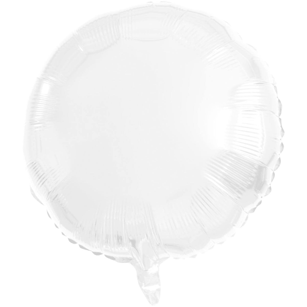 Palloncino in foil rotondo 45 cm bianco opaco