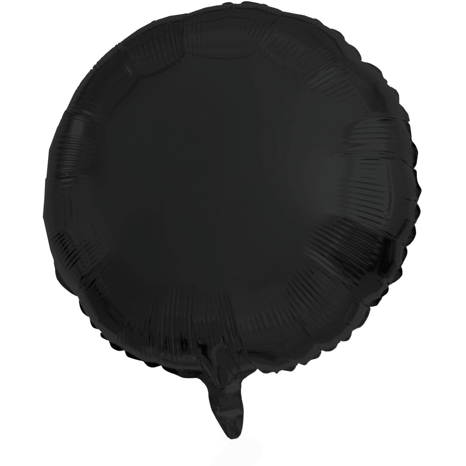 Palloncino rotondo in foil 45 cm nero