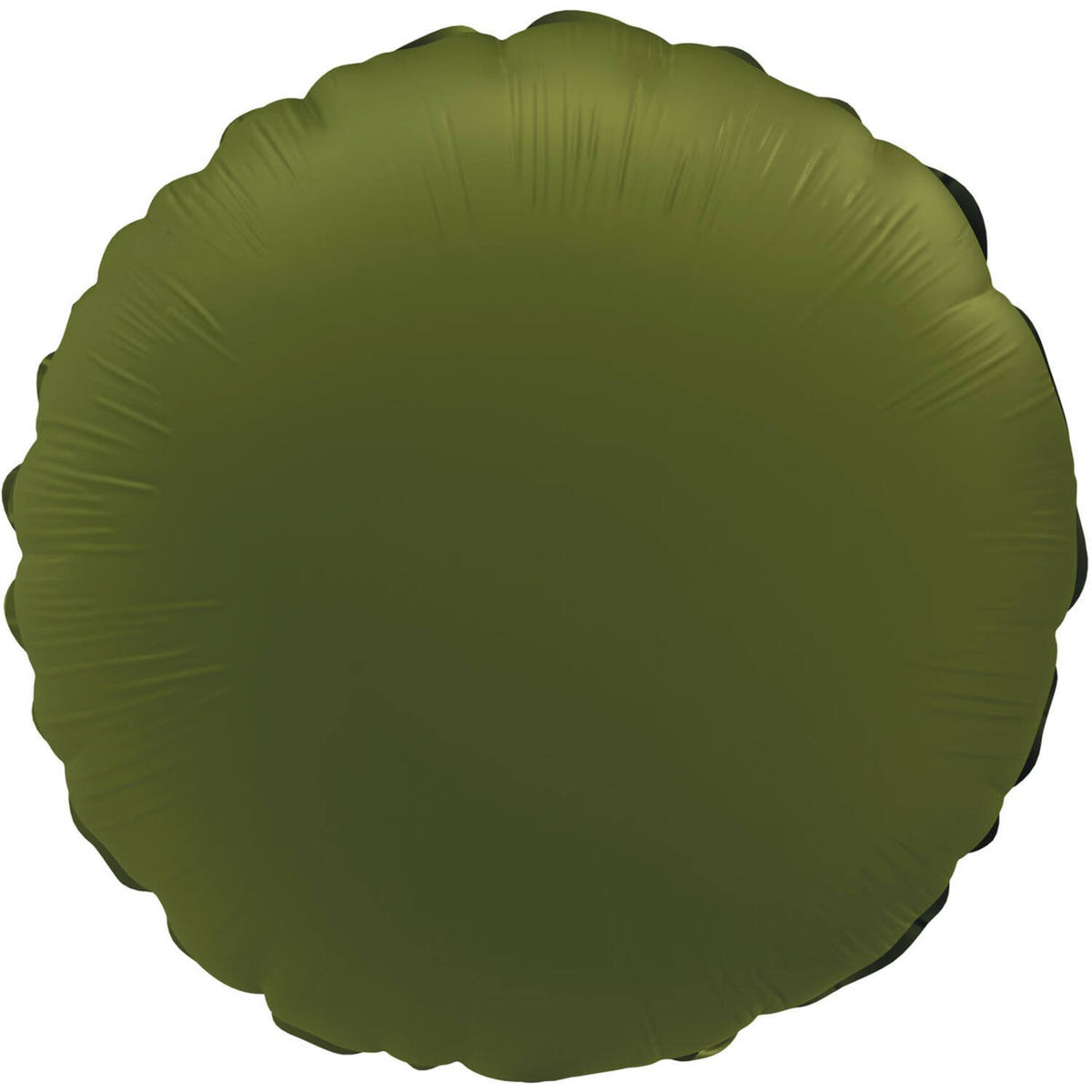 Palloncino rotondo in foil verde oliva opaco 45 cm