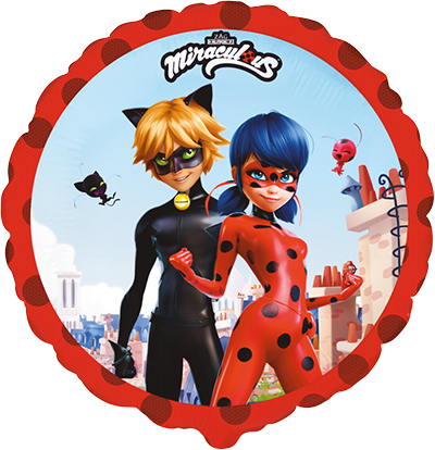 Palloncino Ladybug Street rotondo 46 cm