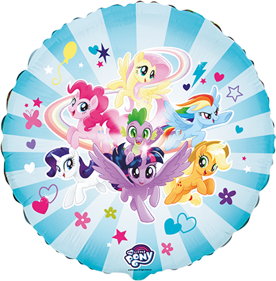 Palloncino rotondo My Little Pony Team 46 cm