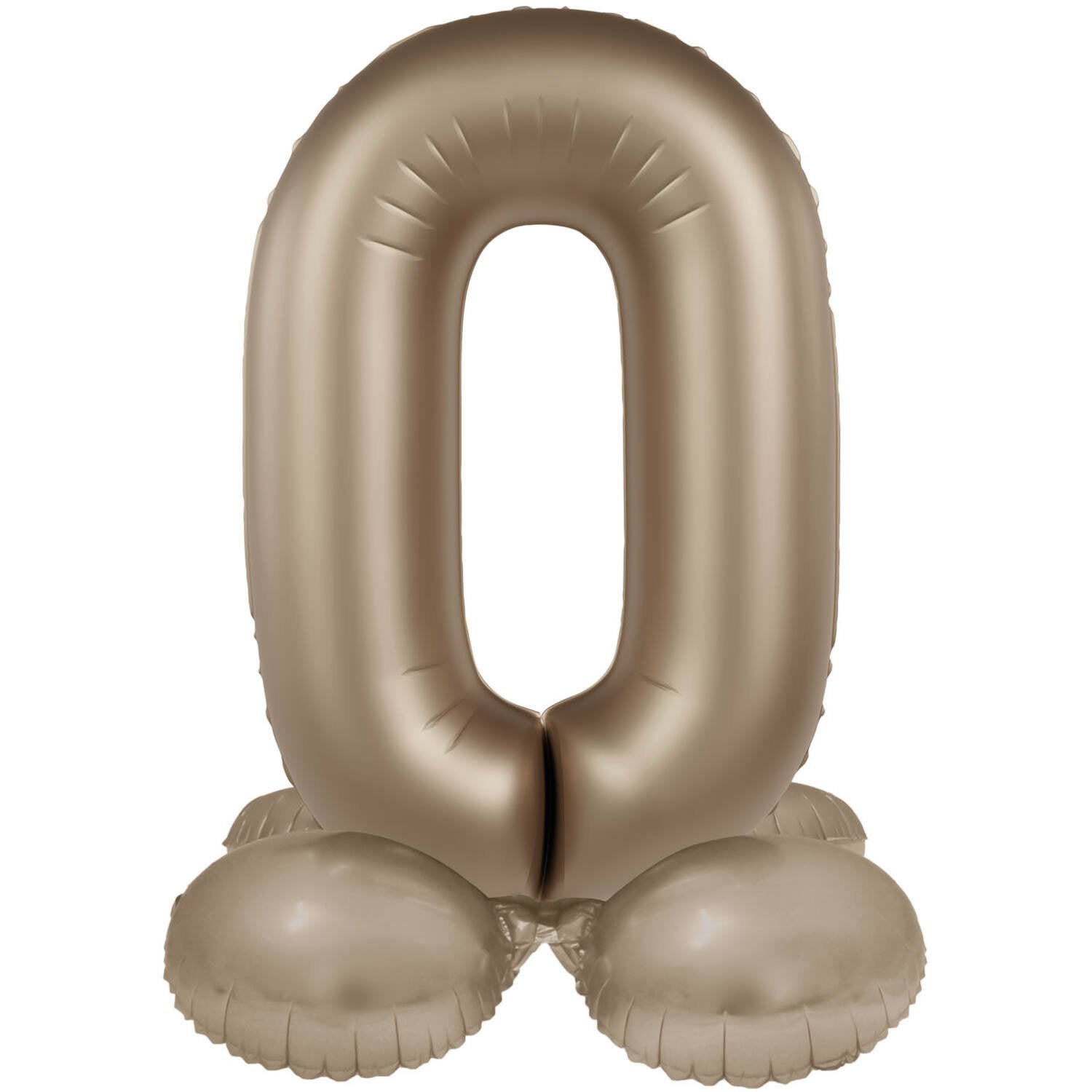 Ballon numéro 0 Starlight Gold avec support 72 cm
