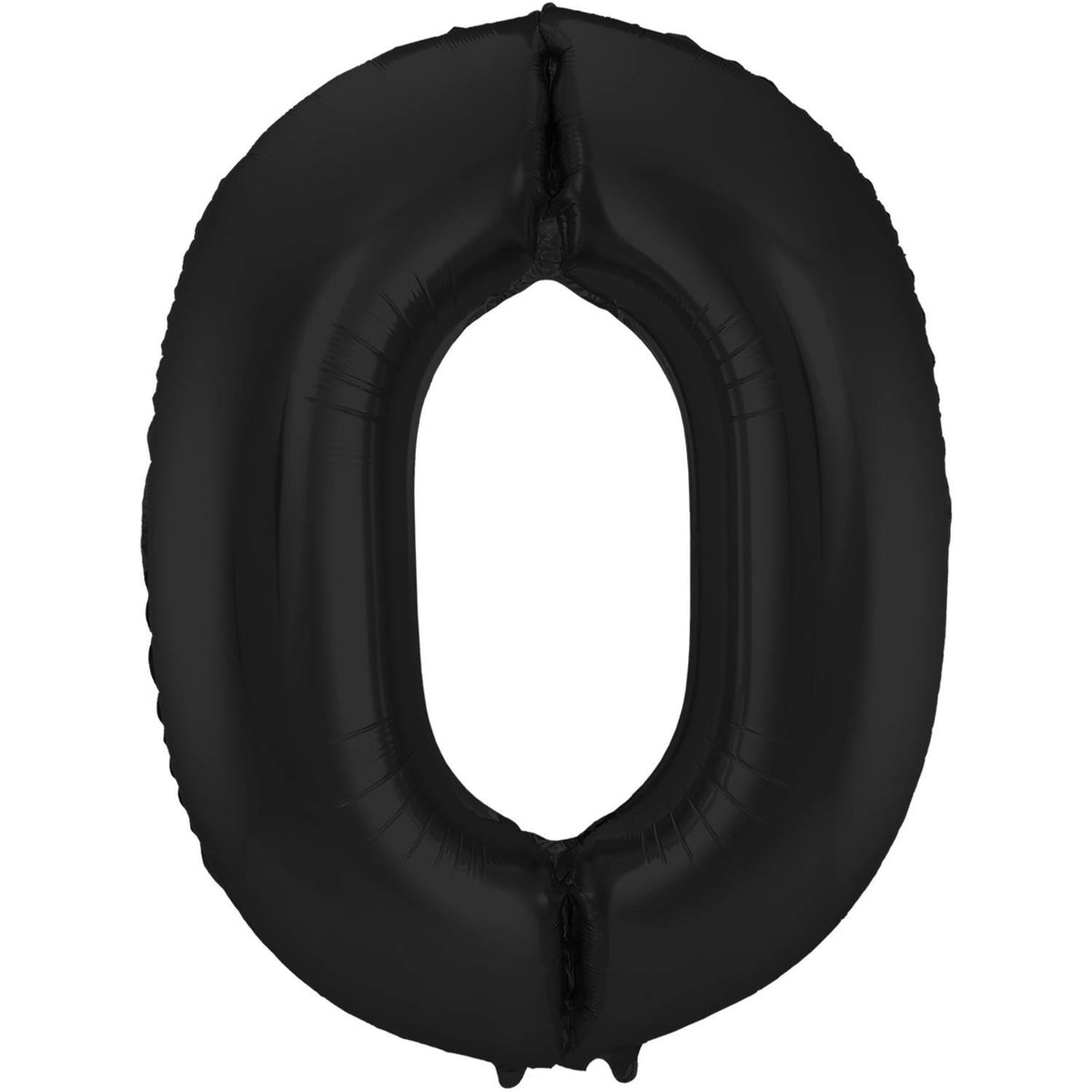 Palloncino numero 0 86 cm Nero opaco