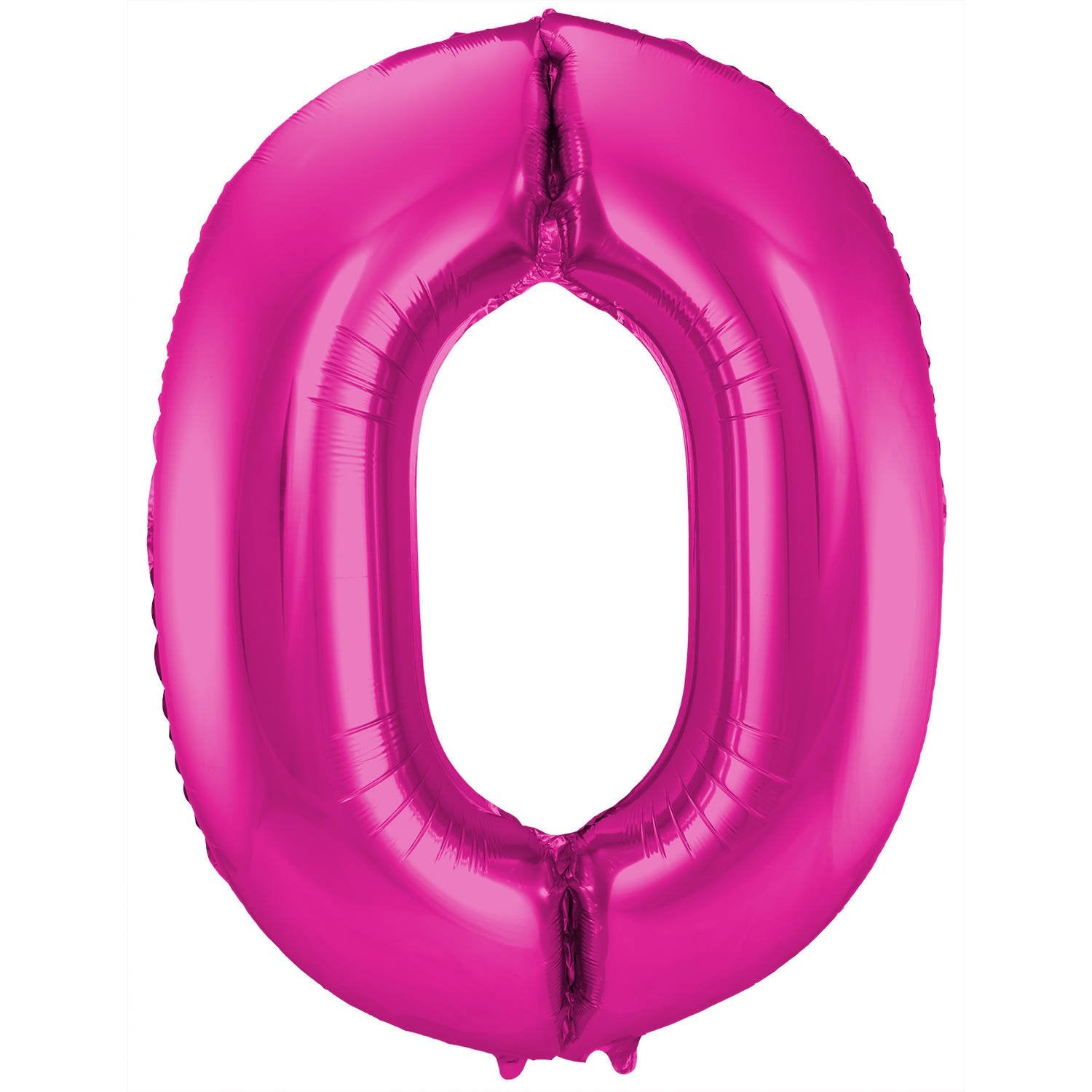 Palloncino numero 0, 86 cm, rosa