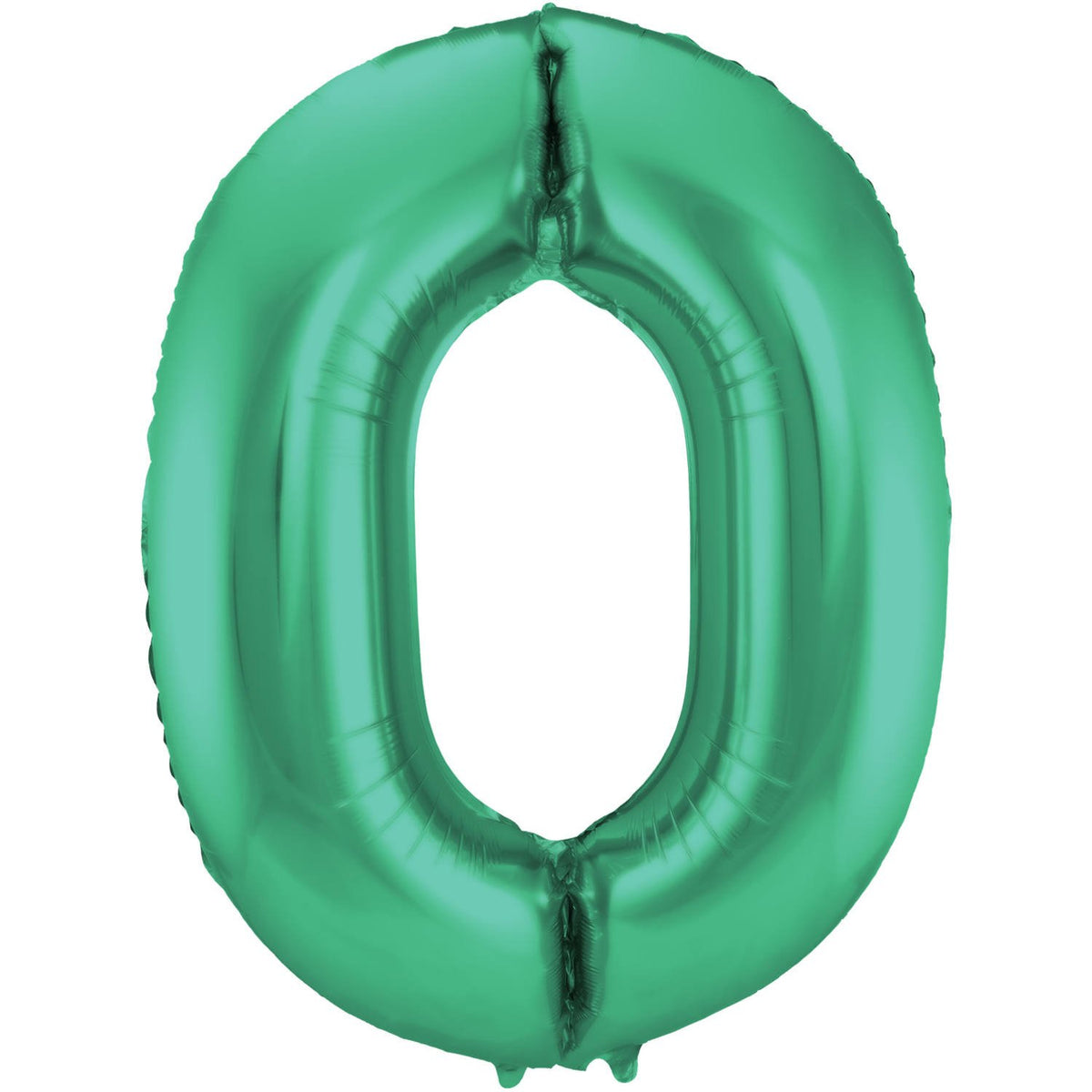 Palloncino numero 0 86 cm verde opaco