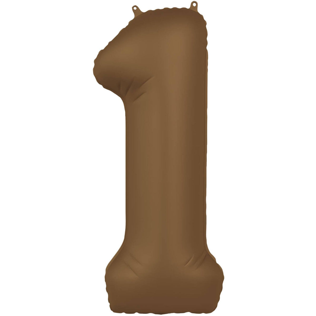 Palloncino numero 1 marrone cioccolato ultra opaco 86 cm