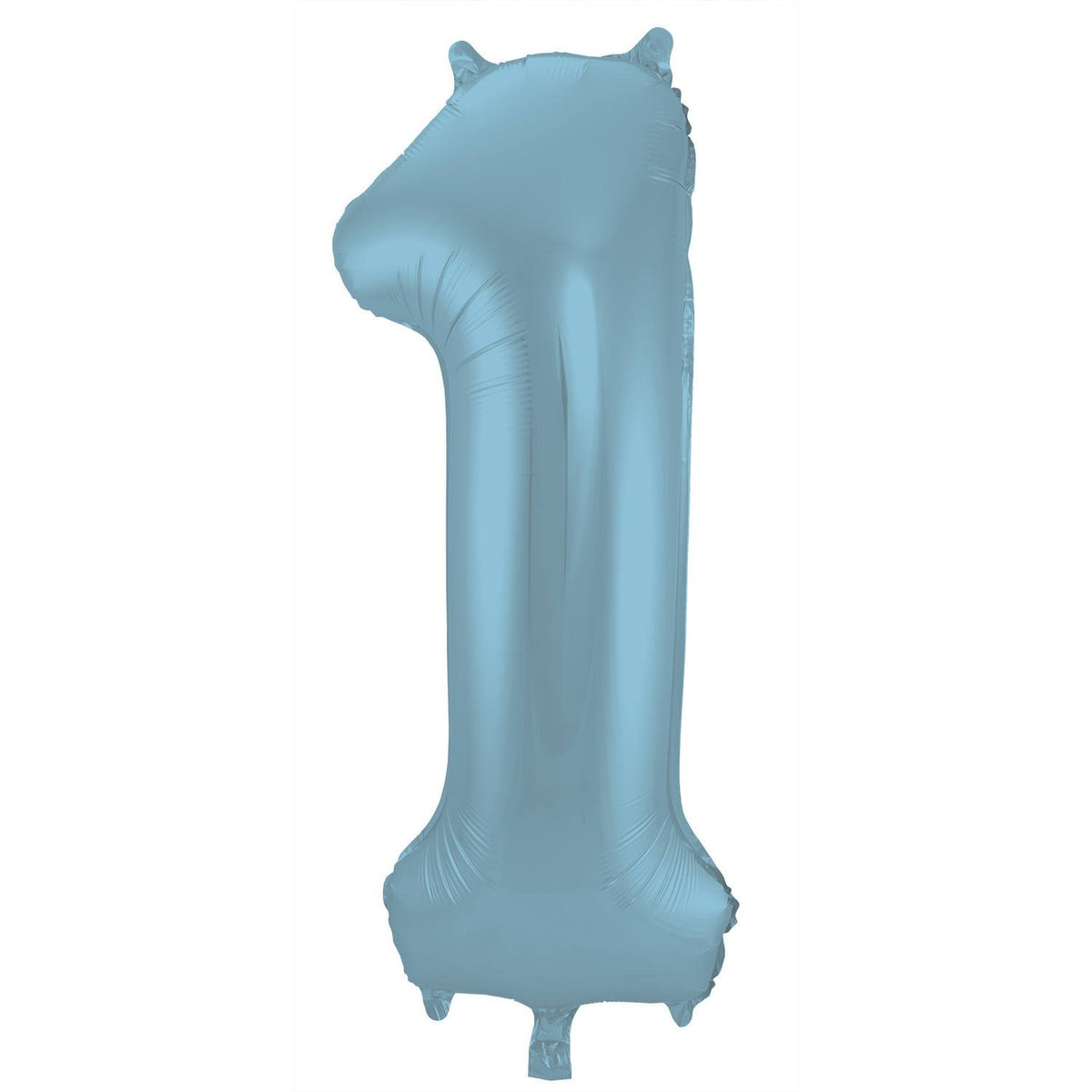 Ballon chiffre 1 86 cm bleu pastel