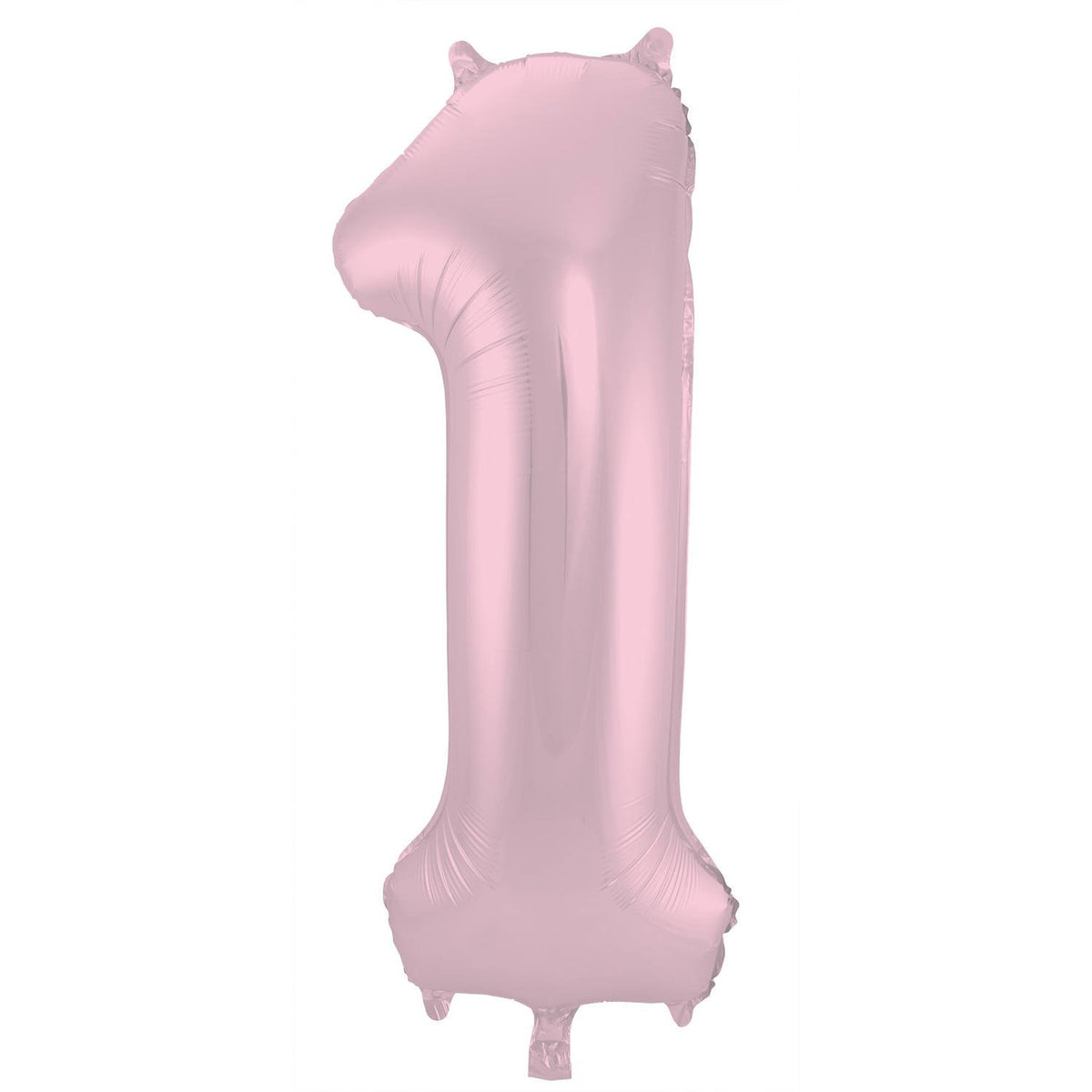 Ballon chiffre 1 86 cm rose pastel