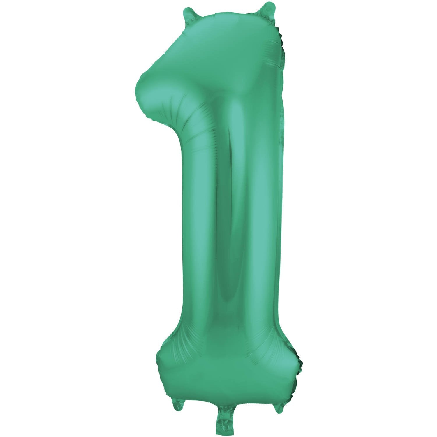 Palloncino numero 1 86 cm verde opaco