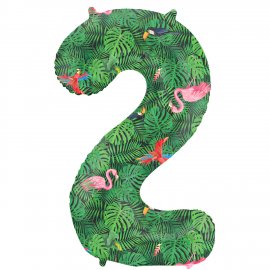 Palloncino Numero 2 Jungle Vibe 86 cm