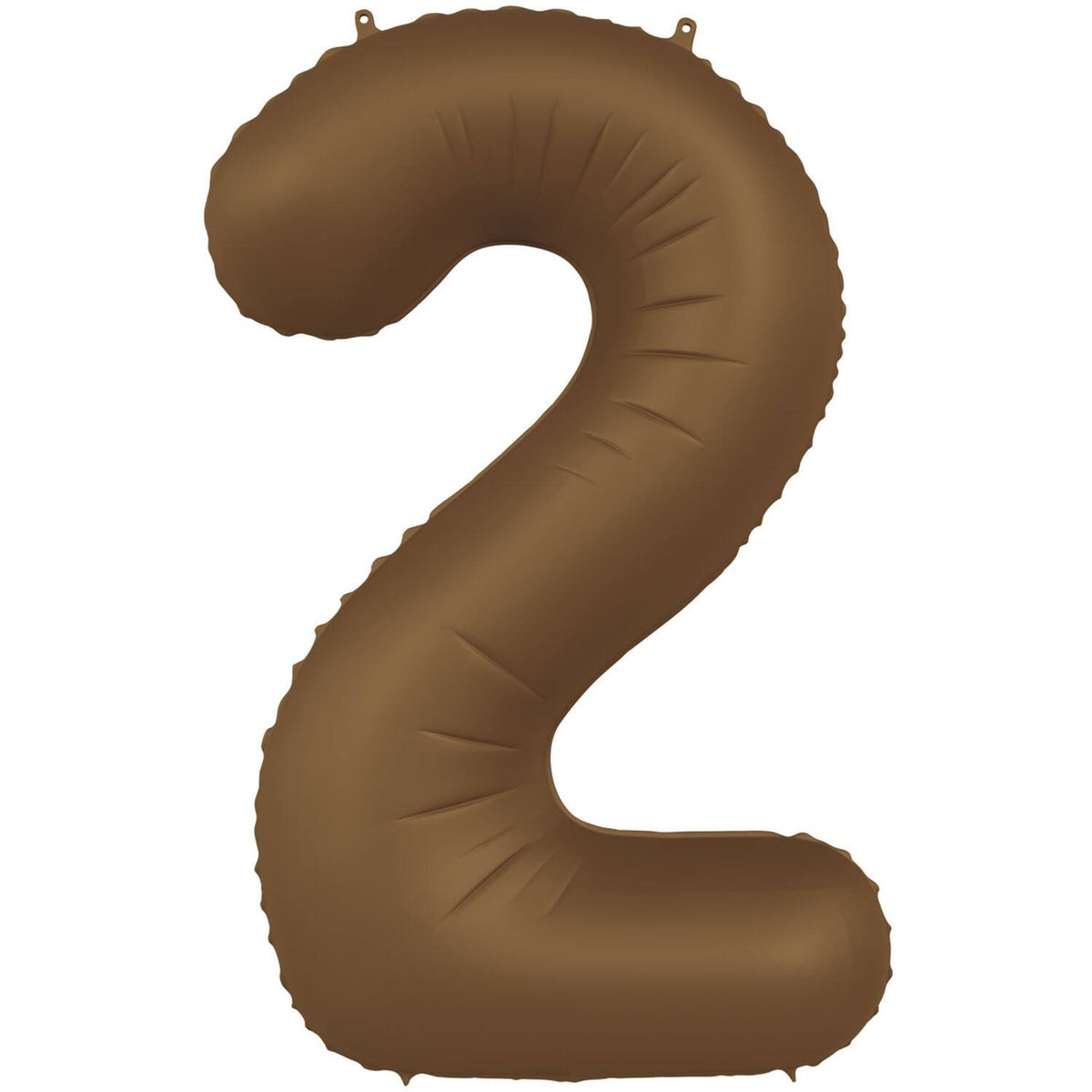 Palloncino Numero 2 Marrone Cioccolato Ultra Opaco 86 cm