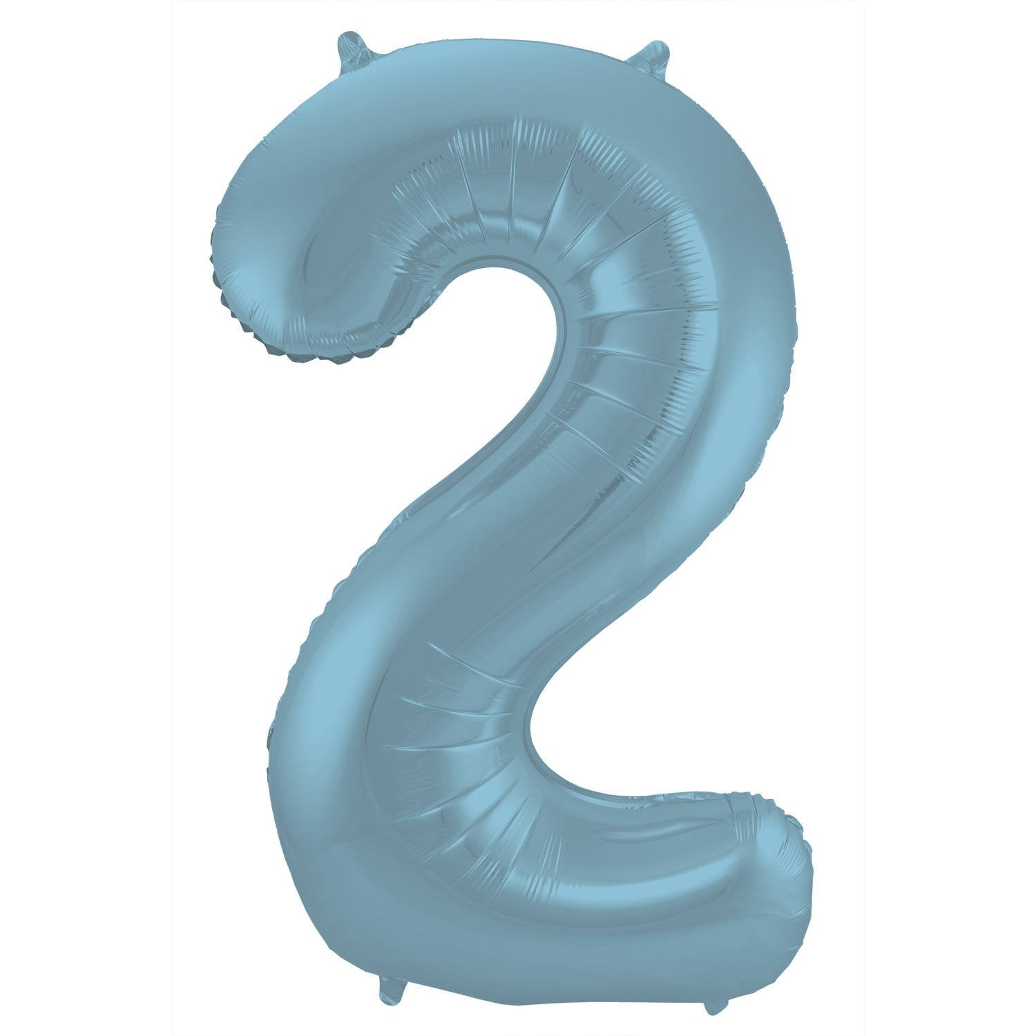Palloncino numero 2 86 cm azzurro pastello
