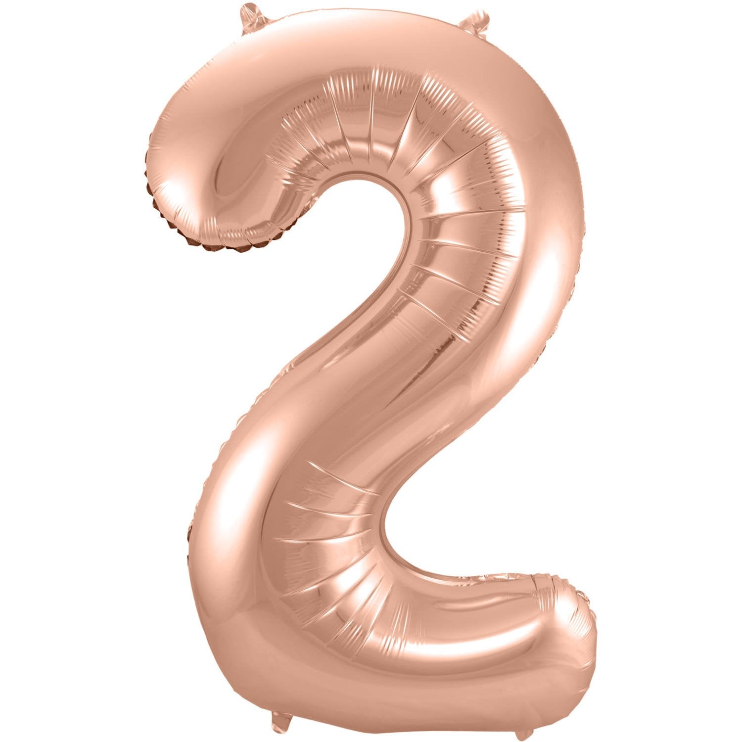 Palloncino numero 2 86 cm oro rosa